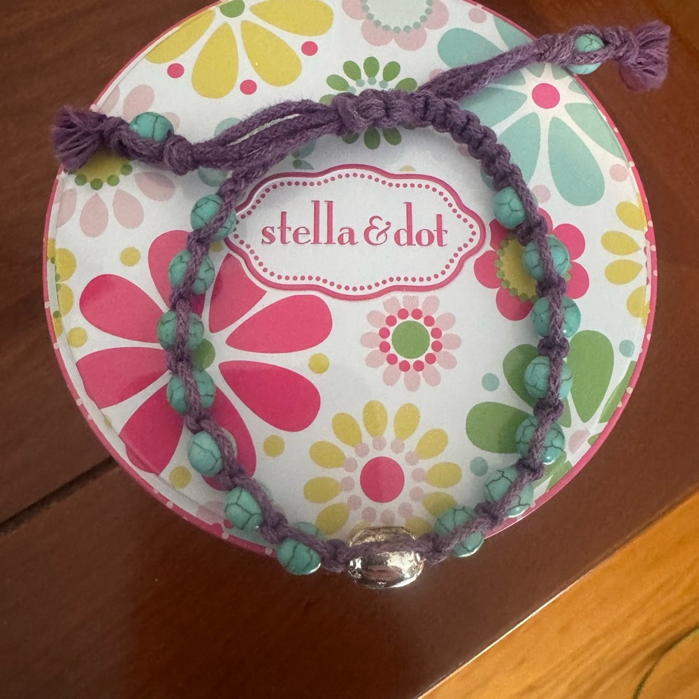 Stella & Dot Purple and Turquoise Bracelet
